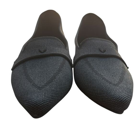 Vivaia Black Amelia Pointed Toe Sustainable Loafers Flats - Picture 5 of 12